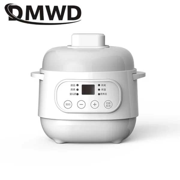 110V/220V Electric Ceramics Slow Cooker Water Stew Soup Porridge Health Pot Eggs Meal Steamer Simmer Baby Food Cooking Machine - Image 7