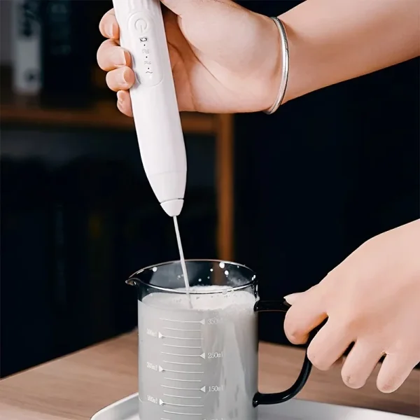 Kitchen Accessories Coffee Stirrer Baking Mixer USB Charging Electric Egg Beater 2-in-1 Double Head Milk Whisk Tools Gadgets Bar - Image 6