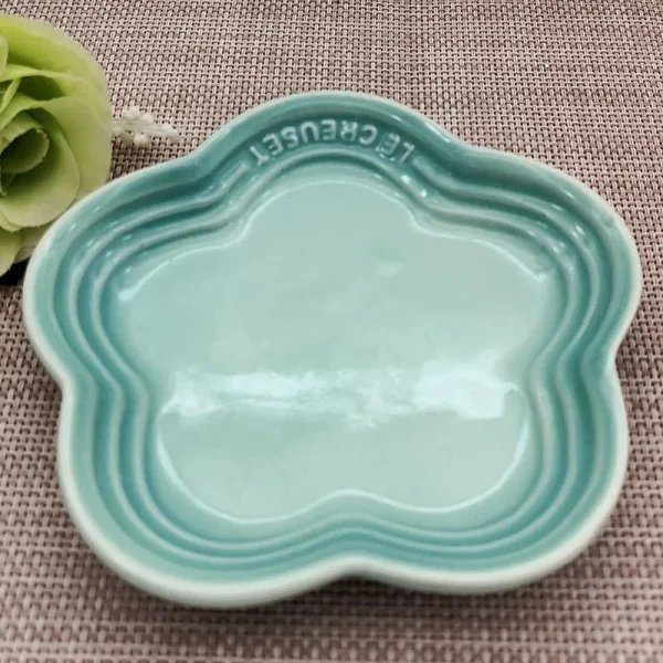 Dishs Spit Ceramic Small Tableware Color Plum French Cake Dish Cool Bone Plates Dessert 14cm Sauce Blossom Plate Gradual - Image 11
