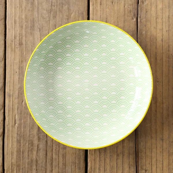 8 inch Plate Creative Nordic-style Color Printing Underglaze Ceramic Tableware Household Round Deep Food Plate Kitchen Supplies - Image 9