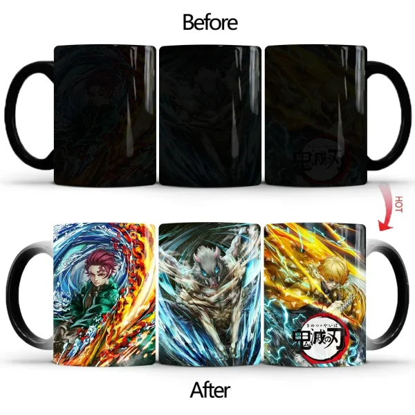 Demon Slayer Discoloration Mug Kimetsu No Yaiba Color Changing Cup Anime Ceramic Coffee Cup Heat Sensitive Milk Tea Mugs Novelty - Image 32