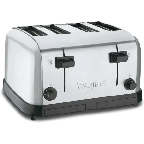 Waring Four-Compartment Pop-Up Toaster, Silver - Image 2