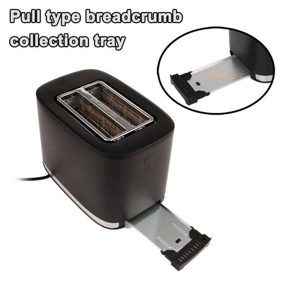 110V/220V Electric Toaster Automatic Bread Baking Machine Stainless steel Household Breakfast Toast Oven Sandwich Grill 2 Slices - Image 6