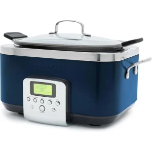 GreenPan Elite 8 - in -1 Programmable 6QT Electric Slow Cooker, Dishwasher Safe Lid & Removable Crock, PFAS-Free Healthy Ceramic