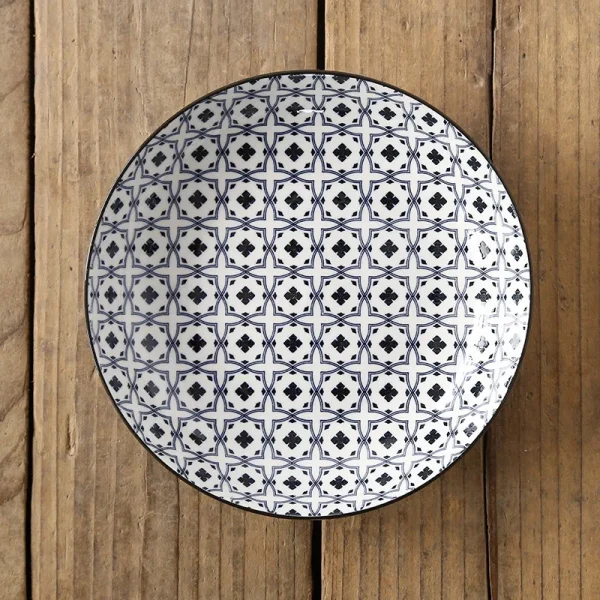 8 inch Plate Creative Nordic-style Color Printing Underglaze Ceramic Tableware Household Round Deep Food Plate Kitchen Supplies - Image 16