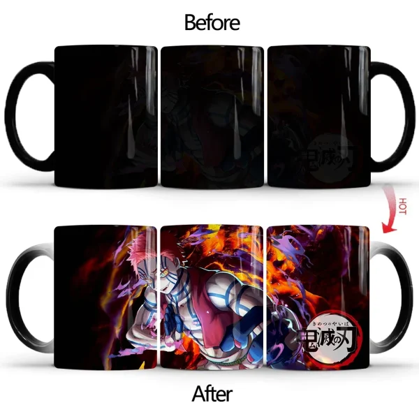 Demon Slayer Discoloration Mug Kimetsu No Yaiba Color Changing Cup Anime Ceramic Coffee Cup Heat Sensitive Milk Tea Mugs Novelty - Image 30
