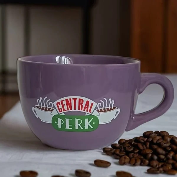 Friends TV Show Series Central Perk Ceramic Coffee Tea Cup 650ml Friends Central Perk Cappuccino Mug - Image 2