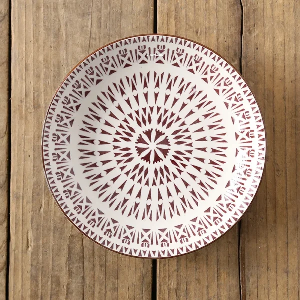 8 inch Plate Creative Nordic-style Color Printing Underglaze Ceramic Tableware Household Round Deep Food Plate Kitchen Supplies - Image 20