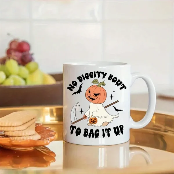 1pc Ceramic mug-fun Halloween gift, perfect for coffee and tea lovers, novel design water cup  A variety of optional - Image 3