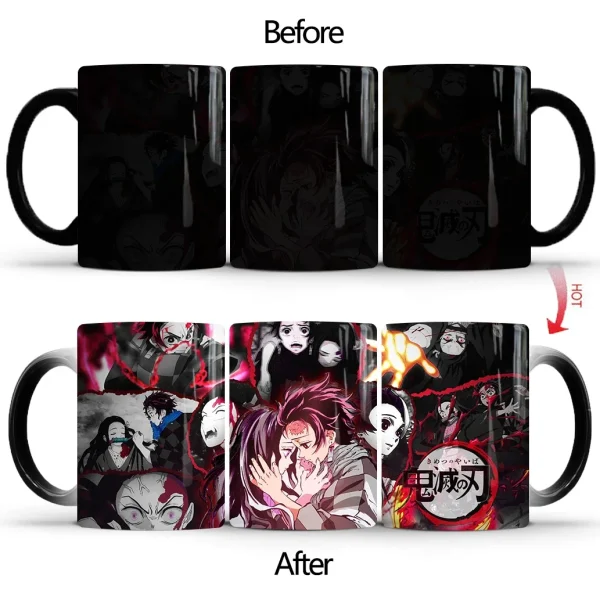 Demon Slayer Discoloration Mug Kimetsu No Yaiba Color Changing Cup Anime Ceramic Coffee Cup Heat Sensitive Milk Tea Mugs Novelty - Image 26