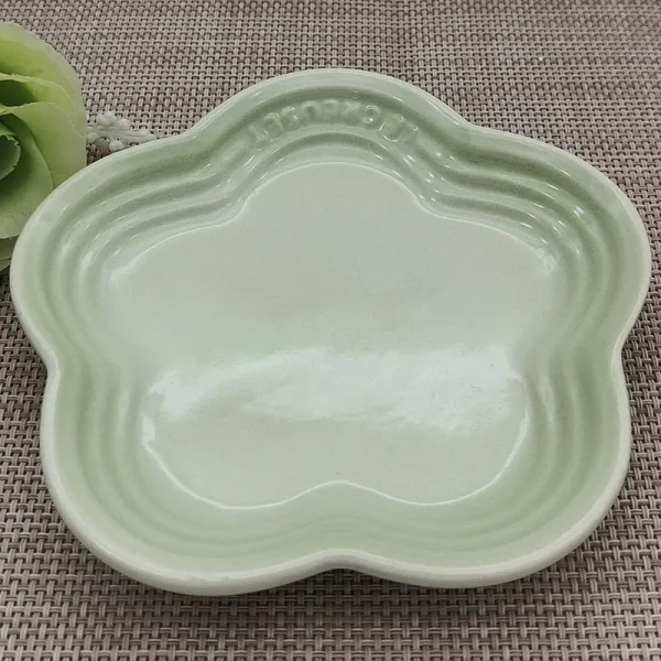 Dishs Spit Ceramic Small Tableware Color Plum French Cake Dish Cool Bone Plates Dessert 14cm Sauce Blossom Plate Gradual - Image 8
