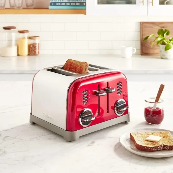 Cuisinart CPT Metal Classic 4-Slice Toaster, Metallic Red - Image 2