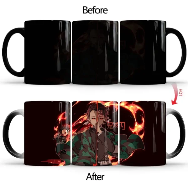 Demon Slayer Discoloration Mug Kimetsu No Yaiba Color Changing Cup Anime Ceramic Coffee Cup Heat Sensitive Milk Tea Mugs Novelty - Image 23