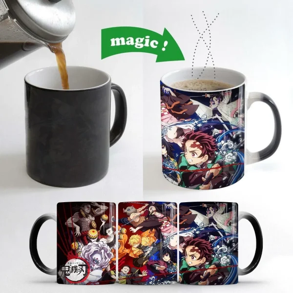 Demon Slayer Discoloration Mug Kimetsu No Yaiba Color Changing Cup Anime Ceramic Coffee Cup Heat Sensitive Milk Tea Mugs Novelty - Image 10