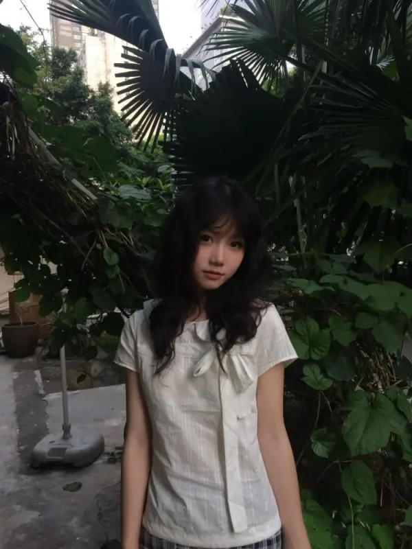 Erwofeina Preppy Style Turn-down Collar Shirts And Blouses Korean Style Women Clothing Short Sleeve Blouse Summer Tops Y2k Chic - Image 4