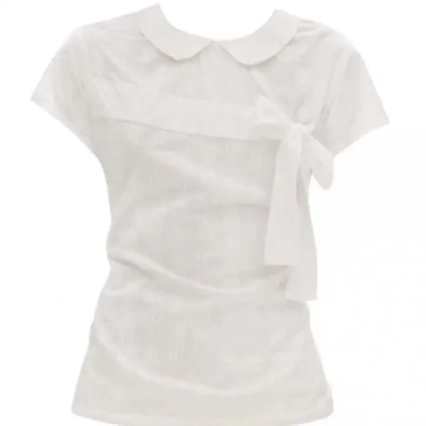 Erwofeina Preppy Style Turn-down Collar Shirts And Blouses Korean Style Women Clothing Short Sleeve Blouse Summer Tops Y2k Chic - Image 6