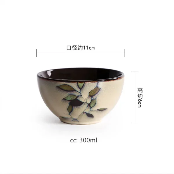 1Pcs Creative Painted Kiln Glazed Leaf Ceramic Plate Tableware Western Steak Salad Dessert Cake Sushi Storage Decoration Plate - Image 10