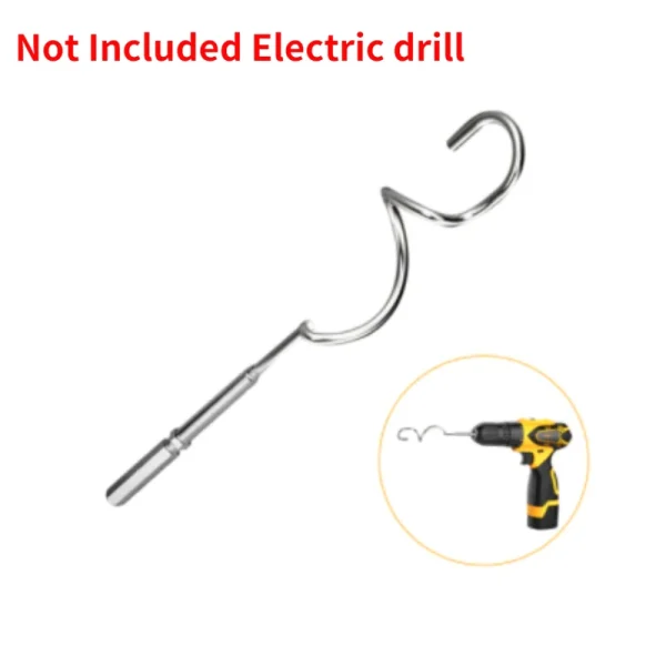 Stainless Steel Egg Beater Whisk Hand Mixer Suitable for Drill Electric Mixer Cream Dough Whisk Mixer Baking Kitchen Accessories - Image 8